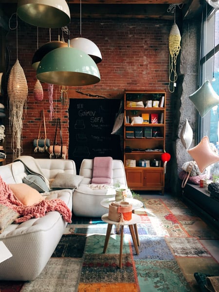Bohemian Colorful Living Room Interiors
