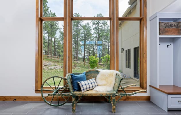 Mountain Contemporary Home Bench Design Art