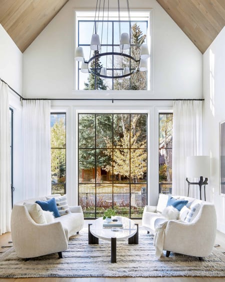 Aspen Mountain Home Living Room Design