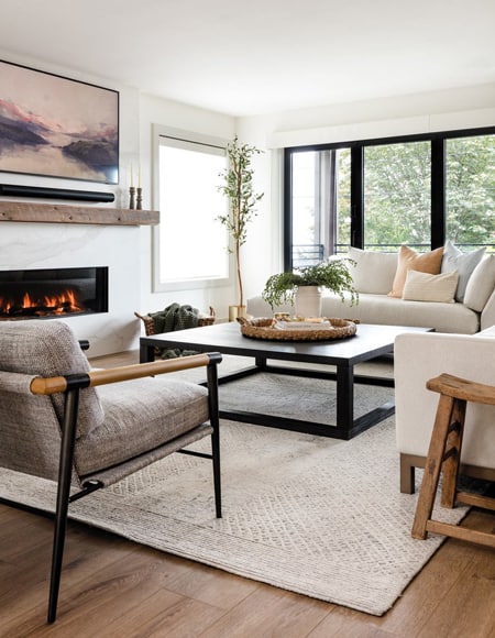 Richmond Beach Living Room Fireplace Design 1