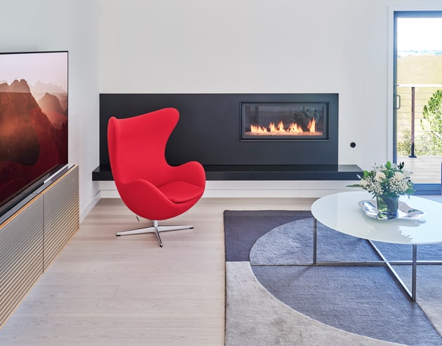 Living Room Fire Place Design