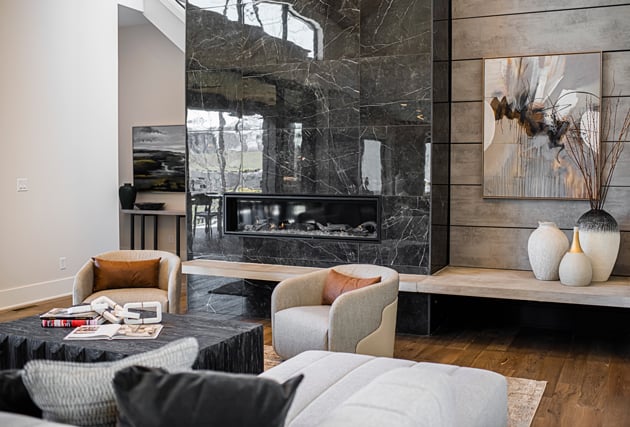 Scandinavian Modern Fireplace Design