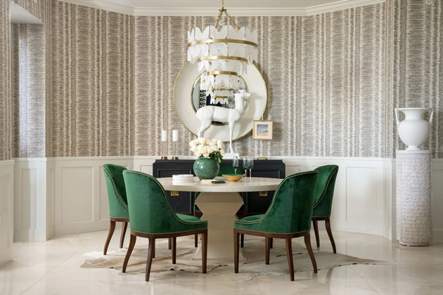 Chic Modern Sarasota Condo Dining Room Design