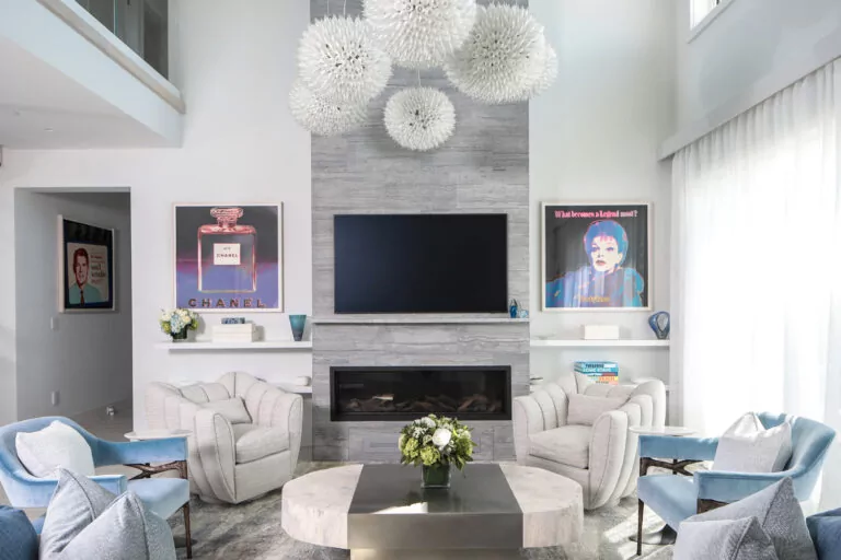 Oceanfront Oasis Westhampton Beach Luxe Living Room Design