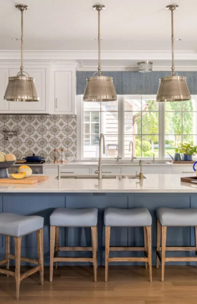 Edina Blue Harmony Family Haven Luxe Kitchen Interior Design