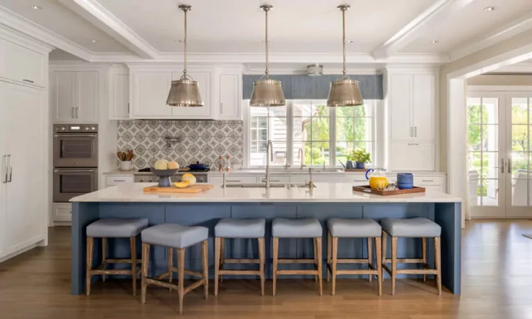 Edina Blue Harmony Family Haven Luxe Kitchen Interior Design